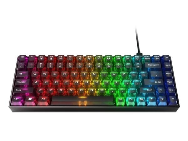 Lenovo Legion K510 Mini Pro - Tastatur - 75% - compact - bakgrunnsbelyst - USB - QWERTY - amerikansk engelsk - tastsvitsj: Brown Tactile - gjennoms...