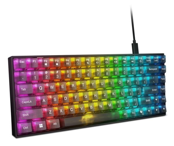 Lenovo Legion K510 Mini Pro - Tastatur - 75% - compact - bakgrunnsbelyst - USB - QWERTY - amerikansk engelsk - tastsvitsj: Brown Tactile - gjennoms...