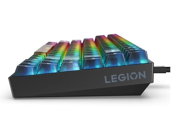 Lenovo Legion K510 Mini Pro - Tastatur - 75% - compact - bakgrunnsbelyst - USB - QWERTY - amerikansk engelsk - tastsvitsj: Brown Tactile - gjennoms...