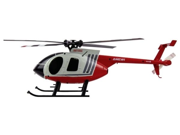 Amewi RC Helikopteri MD500 Li-Po akku 350mAh hopea/punainen