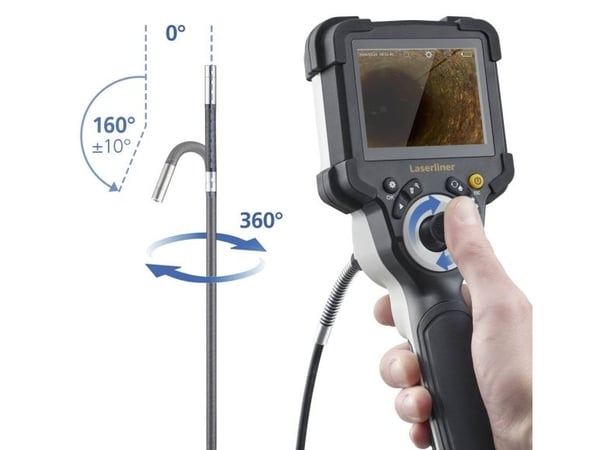 Laserliner VideoInspector 3DM, 640 x 480 pikseliä, 8,89 cm (3.5"), 1280 x 720 pikseliä, JPEG, 80°, 2x
