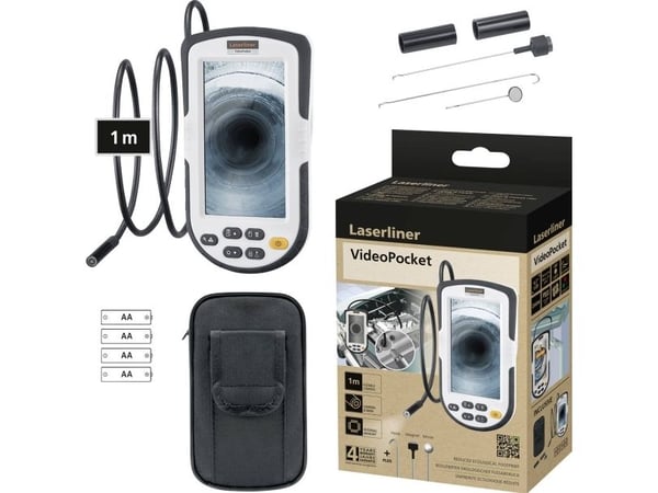 Laserliner VideoPocket, 640 x 480 pixlar, 10,9 cm (4.3"), 640 x 480 pixlar, JPEG, 65°, 2x