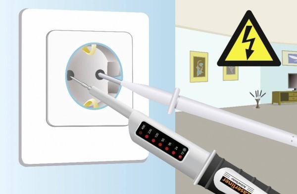 Laserliner ActiveTester, Hvit, Svart, Innebygd skjerm
