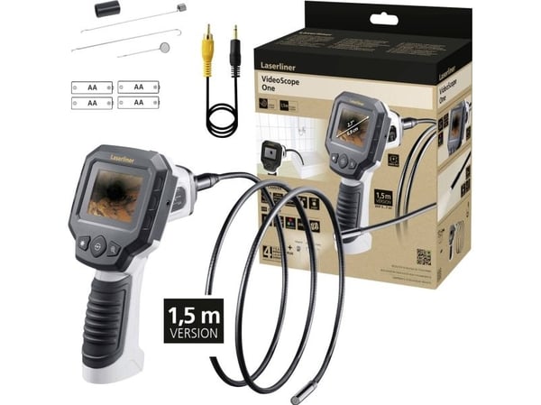 Laserliner VideoScope One, 320 x 240 piksler, 6,86 cm (2.7"), 320 x 240 piksler, 53°, 2x, 9 mm