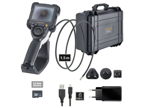 Laserliner VideoInspector Mini, 640 x 480 piksler, 8,89 cm (3.5"), 1280 x 720 piksler, JPEG, 80°, 2x