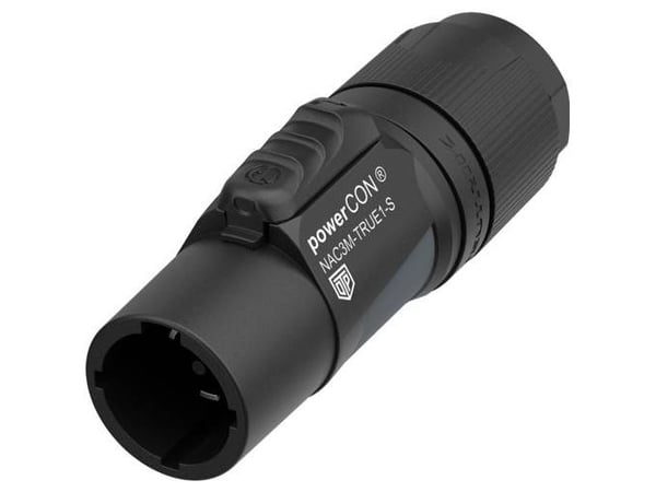 Neutrik NAC3M-TRUE1-S, powerCON, Svart, Rett, Kopper, IP65, IP67, 4000 V
