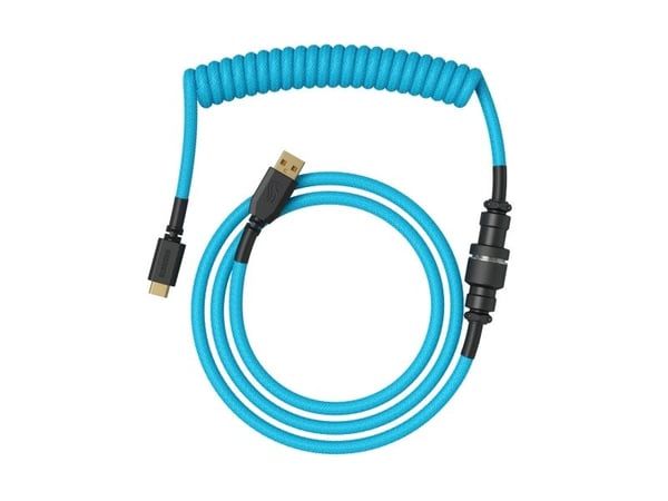 Glorious Gaming GLO-KB-ACC-CBL-COIL-EBLU, Lyseblå, 1,4 m, 1 stykker, Glorious Gaming, USB Type-A, USB Type-C, Pilot