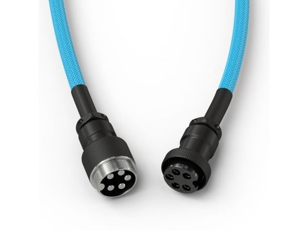 Glorious Gaming GLO-KB-ACC-CBL-COIL-EBLU, Vaaleansininen, 1,4 m, 1 kpl, Glorious Gaming, USB A-tyyppi, USB Type-C, Lentäjä