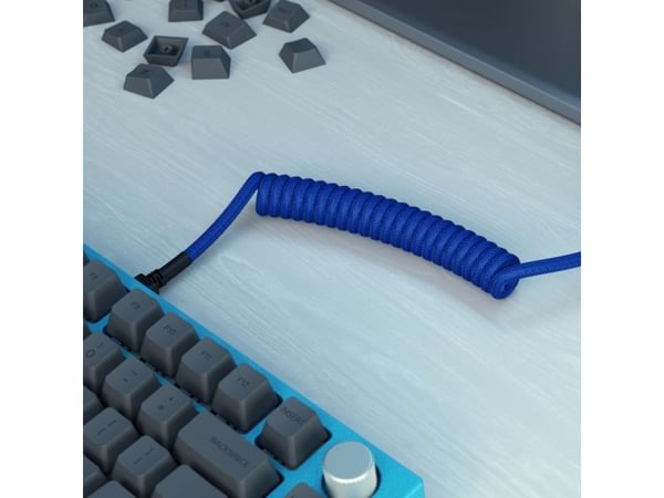 Glorious USB-A - USB-C 1,4 m USB-kabel blå (GLO-KB-ACC-CBL-COIL-CBLU)