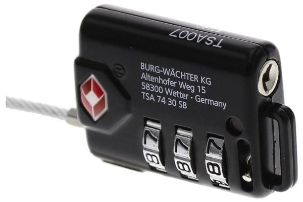 BURG-WÄCHTER TSA 74, Diskushengelås, Kombinasjonslås, Oppbevaring, Verktøykasse, Verksted, Svart, Rund, CE