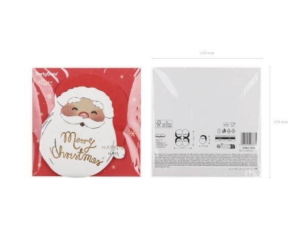 PartyDeco SPK47, Rød, Hvit, Papir, Bilde, 268 mm, 320 mm, 13,4 cm