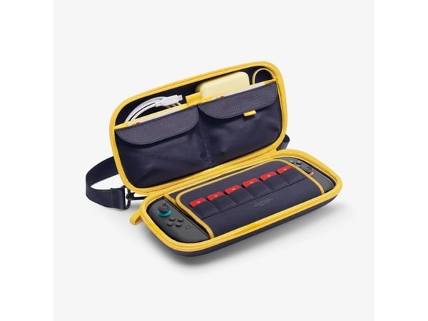 Spigen Nano Pop Pro, Veske beholder, Nintendo, Mørkeblå, Gult, Polykarbonat (PC), Nintendo Switch 2, Glidelås