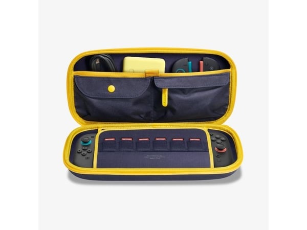 Spigen Nano Pop Pro, Veske beholder, Nintendo, Mørkeblå, Gult, Polykarbonat (PC), Nintendo Switch 2, Glidelås