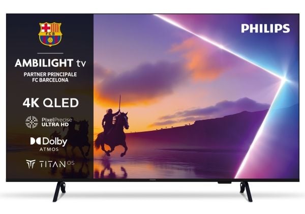 Philips 65PUS8400 - 65" Diagonalklasse LED-bakgrunnsbelyst LCD TV - QLED - Smart TV - TITAN OS - 4K UHD (2160p) 3840 x 2160 - HDR - svart