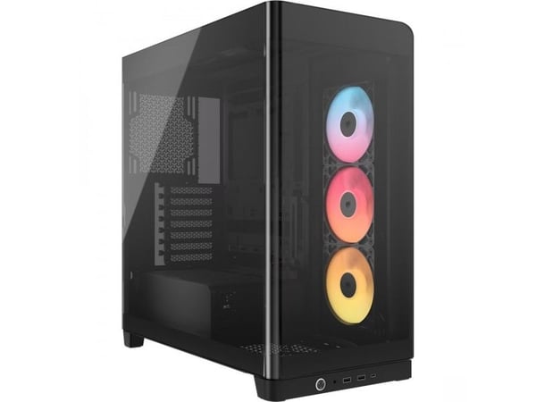 CORSAIR FRAME 4500X RS-R ARGB - Mid tower - utvidet ATX (E-ATX) - sidepanel med vindu (herdet glass) - ingen strømforsyning (ATX) - svart - USB/lyd