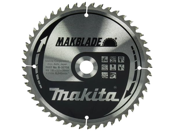 MAKITA sahanterä 190x30x48z MAKBLADE WOOD