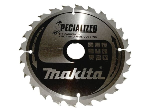 MAKITA SIRKULSAG 190x30x24z SPESIALISERT TRE (MED SPIKER OG KNUTTER)