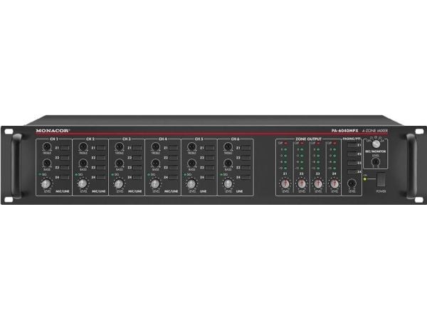 Monacor PA-6040MPX, Sort