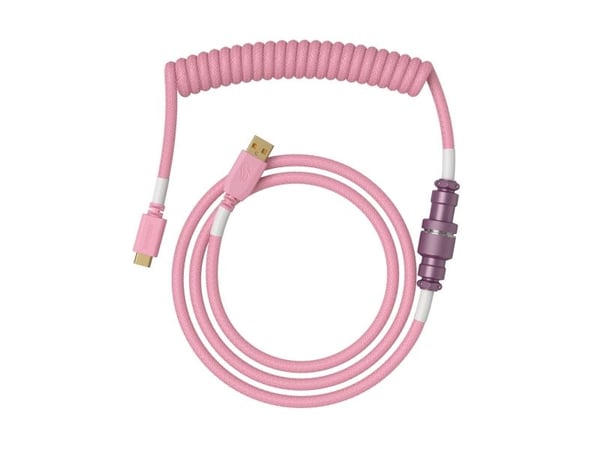 Glorious Glorious GMMK kveilkabel Pixel Pink, spiralkabel, USB-C/USB-A - rosa