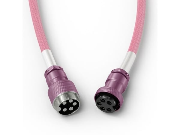 Glorious Glorious GMMK kveilkabel Pixel Pink, spiralkabel, USB-C/USB-A - rosa