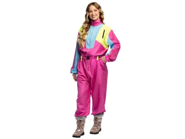 Rosa skidraktkostyme for kvinner