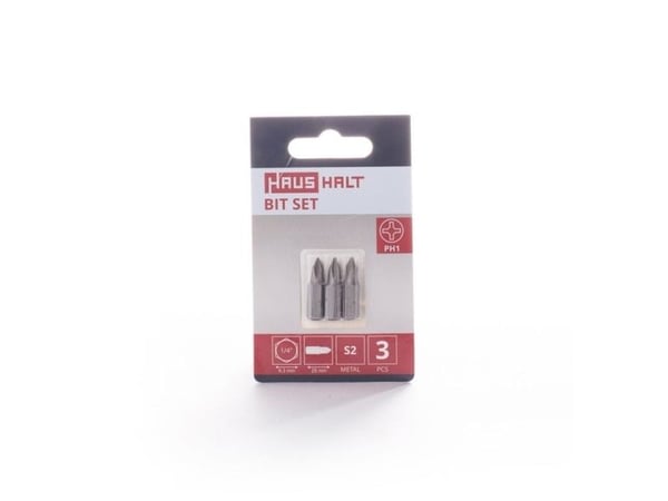SCREWDRIVER BIT PH1X25MM 3PCS