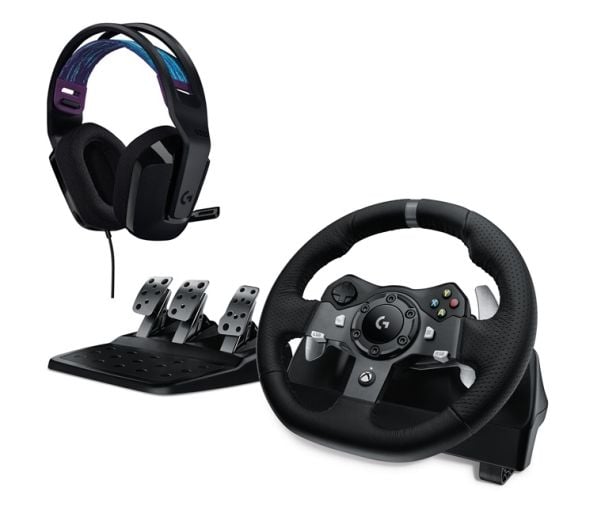 Logitech G G920 - Rat og pedalsæt - kablet - sort - for PC, Microsoft Xbox One, Microsoft Xbox Series S, Microsoft Xbox Series X, Microsoft Xbox Se...