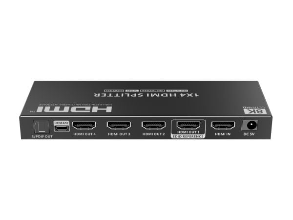 HDMI-jakaja 1 tulo 4 lähtöä, 8K 60Hz, automaattinen skaalaaja