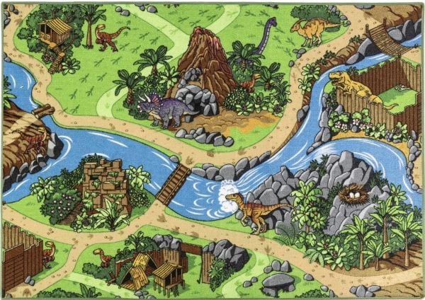 Leikkimatto - Dino world - 95 x 133 cm Leikkimatto - Dino world - 95 x 133 cm