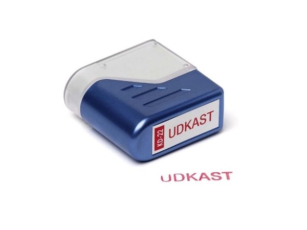 Stämpel Trodat Deskmate blå/röd Underkast Stämpel Trodat Deskmate blå/röd Underkast