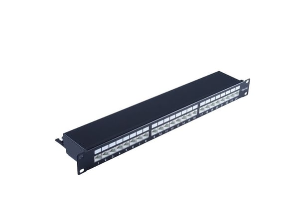 S/CONN 75069, 10 Gigabit Ethernet, 10000 Mbit/s, RJ-45, Cat6a, Sort, 1U