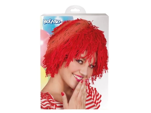 Boland 86204, Parykk til kostyme, Voksen, Hunkjønn, Polyester, Rød, 200 g