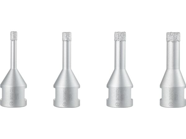 Bosch Diamond Cutter Dry Speed - Diamantdrillsett - for keramisk - 4 deler - 6 mm, 8 mm, 10 mm, 12 mm - M14
