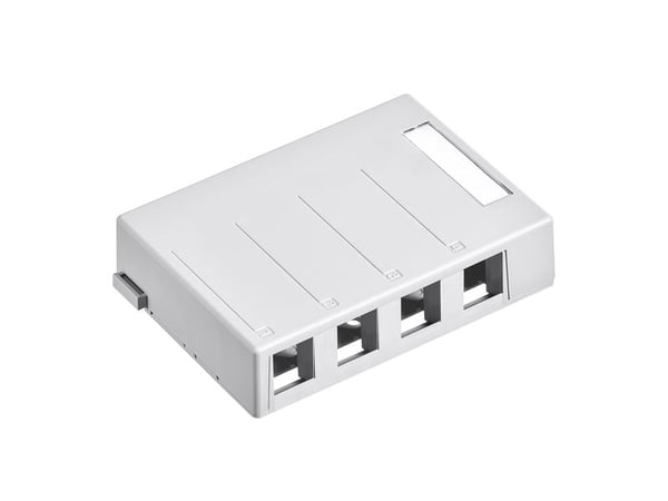 Leviton 41089-4WP, Krone, Hvit, Plast, RoHS, RoHS, 121,4 mm