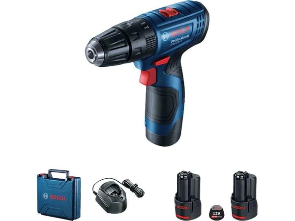 BOSCH HAMMERDRILL 12V 30/14Nm 2x2,0Ah KASE GSB 120-LI