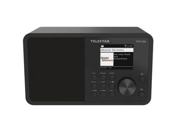 Telestar TOP 200, Bærbar, Analog og digital, DAB+, FM, 10 W, 7,5 cm, TFT