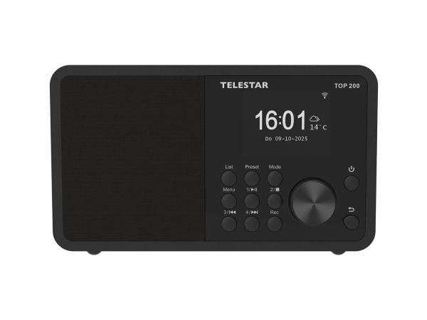 Telestar TOP 200, Bærbar, Analog og digital, DAB+, FM, 10 W, 7,5 cm, TFT