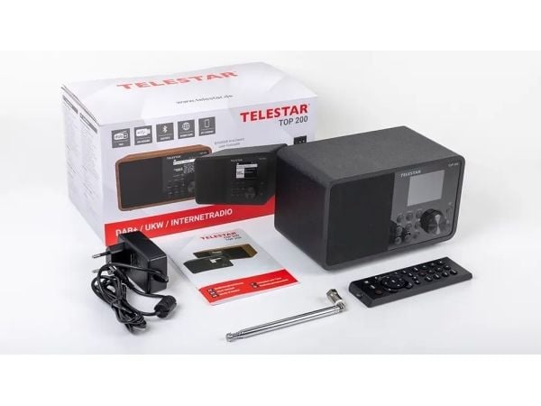 Telestar TOP 200, Bærbar, Analog og digital, DAB+, FM, 10 W, 7,5 cm, TFT