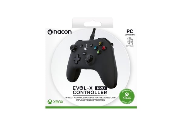 NACON EVOL-X Pro, Gamepad, PC, Xbox, Xbox One, Tilbakeknapp, D-pute, Retningsknapper, Menyknapp, Analog/digital, Koblet med ledninger (ikke trådløs...