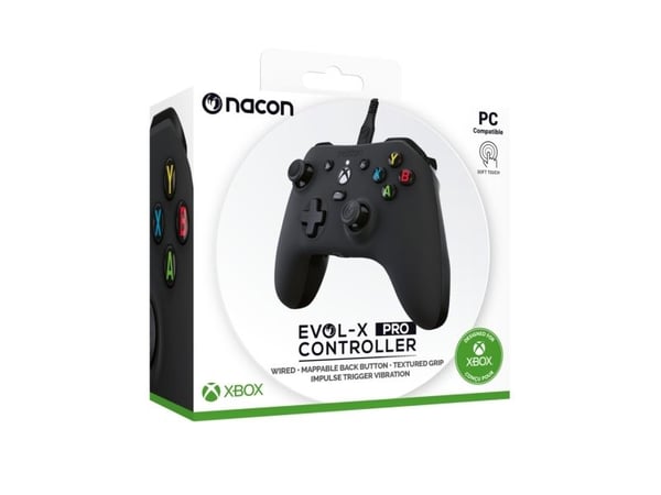 NACON EVOL-X Pro, Gamepad, PC, Xbox, Xbox One, Tilbakeknapp, D-pute, Retningsknapper, Menyknapp, Analog/digital, Koblet med ledninger (ikke trådløs...