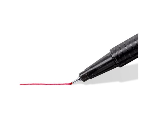 Staedtler 334-9 BK4, Sort, Ultrafin, Sort, Resirkulert plast, Rund, 0,3 mm