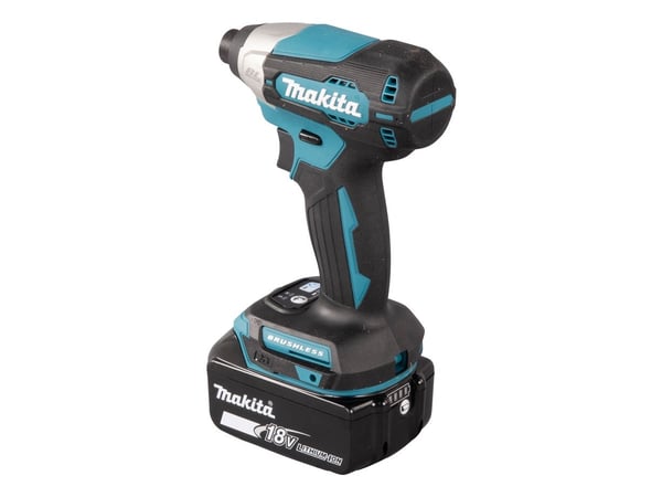 Makita DTD157RFJ, Slagtrekker, Børsteløs, Sort, Blå, Plast, 1/4", 3000 RPM