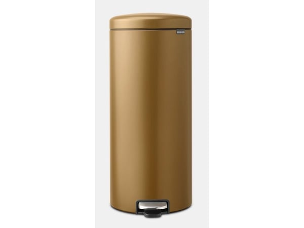 Brabantia pedalbøtte NewIcon 30 liter varm messing