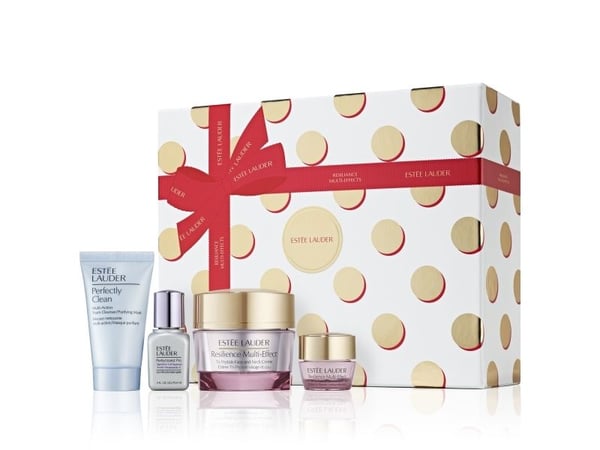 ESTEE LAUDER SET (RESILIENCE MULTI EFFECT CREAM SP15 50ML + PERFECTIONIST PRO SERUM 15ML + PERFECTLY CLEAN FOAM CLEANSER/MASK 30ML + EYE CREAM 5ML)