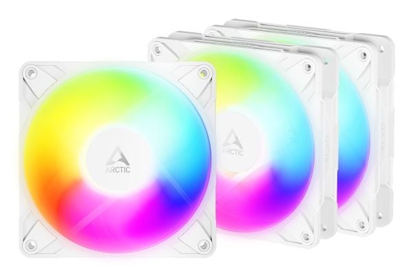 ARCTIC Freezer P12 Pro Reverse A-RGB (White) - 3 Pack, Vifte, 12 cm, 124 m³/t, Hvit
