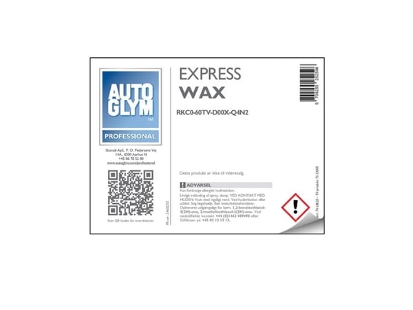 Label Autoglym Express Wax