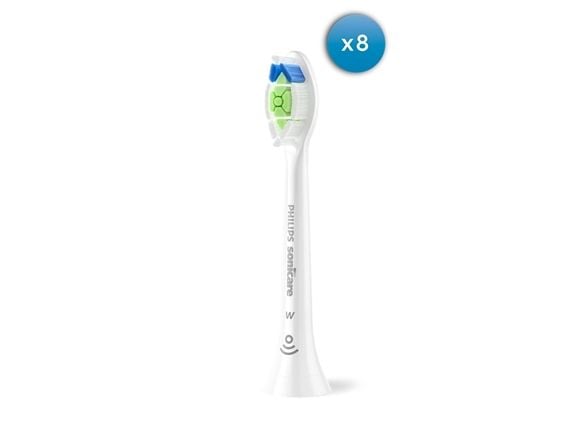 Philips Sonicare W2 Optimal White HX6068 - Utskiftningsbørstehode - for tannbørste - hvit (en pakke 8)