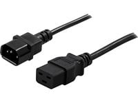 PowerWalker - Strømkabel - IEC 60320 C19 til IEC 60320 C14 - 1,8 m
