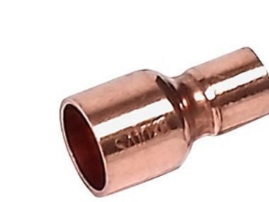 reduktionsstk. 22-18mm - glat ende og muffe lodde
