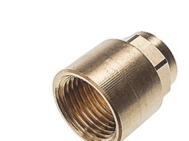 Overg.muffe 1 -28 mm - rørgevind muffe og loddemuffe